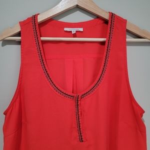 41Hawthorn Red Sleeveless Blouse